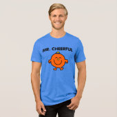 Lächelnder Herr Cheerful Tri-Blend Shirt (Vorderseite voll)