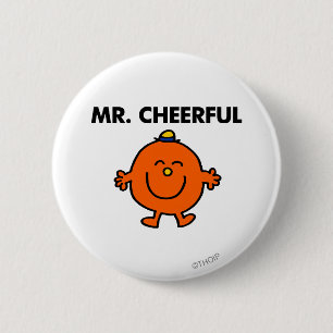 Lächelnder Herr Frohsinn Button