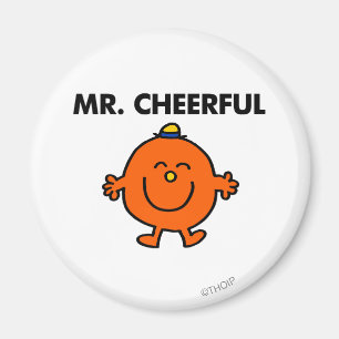 Lächelnder Herr Frohsinn Magnet