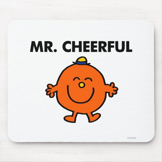 Lächelnder Herr Frohsinn Mousepad (Vorne)