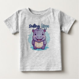 Lächelnder Hippo-T - Shirt