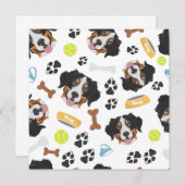 Lächelnder Hund Bernese Mountain Hund (Vorne/Hinten)