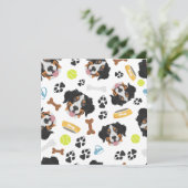 Lächelnder Hund Bernese Mountain Hund (Stehend Vorderseite)