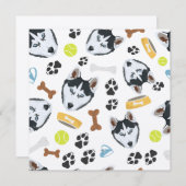 Lächelnder Hund Husky (Vorne/Hinten)