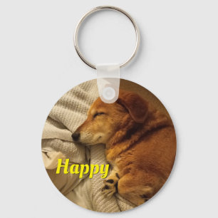 Lächelnder Hund Schlüsselanhänger