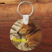 Lächelnder Hund Schlüsselanhänger (Vorderseite)