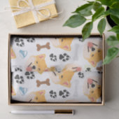 Lächelnder Hund Shiba Inu Seidenpapier (Geschenk)