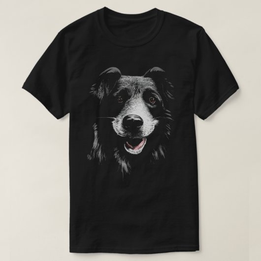 Lächelnder Hund-T - Shirt (Design vorne)