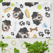 Lächelnder HundBernese Gebirgshund Geschirrtuch (Gefaltet)