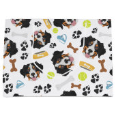 Lächelnder HundBernese Gebirgshund Große Geschenktüte (Vorderseite)