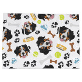 Lächelnder HundBernese Gebirgshund Große Geschenktüte (Rückseite)