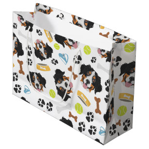 Lächelnder HundBernese Gebirgshund Große Geschenktüte