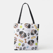 Lächelnder HundBernese Gebirgshund Tasche (Rückseite)