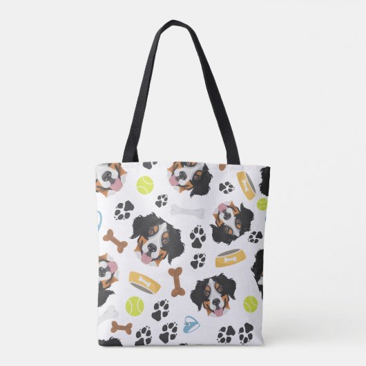 Lächelnder HundBernese Gebirgshund Tasche (Rückseite)