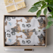 Lächelnder Hundeboxer Seidenpapier (Geschenk)