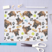 Lächelnder Hundeboxer Seidenpapier (Handwerk)