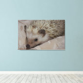 Lächelnder Igel Leinwanddruck (Insitu (Holzboden))
