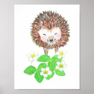 Lächelnder Igel Poster