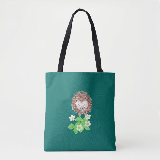 Lächelnder Igel Tasche (Vorderseite)