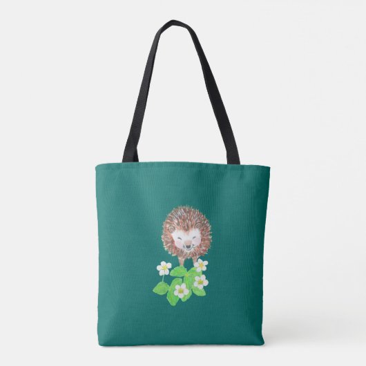 Lächelnder Igel Tasche (Rückseite)