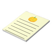 Lächelnder Jack-O-'Lantern Notizblock (Rotiert)