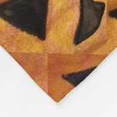 Lächelnder Jack-O-Lanterns Fleece Blanket (Ecke)