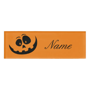 Lächelnder Jack O'lantern Thunder_Cove Namenschild