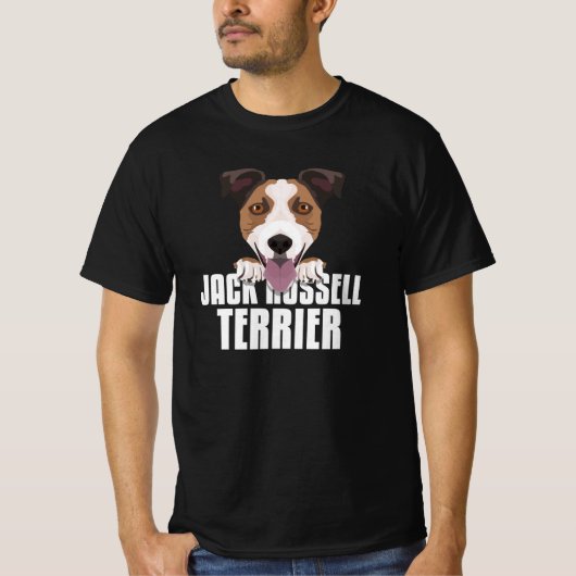 Lächelnder Jack Russell Terrier T-Shirt (Vorderseite)