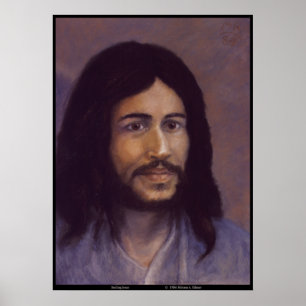 Lächelnder Jesus, jüdisches Jesus-Bild Poster