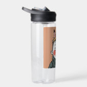 Lächelnder Junge mit Hasenohren Kindliche Freude Trinkflasche (Rechts)