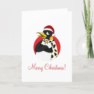 Lächelnder Kaiser Pinguin Weihnachten Cartoon Urla