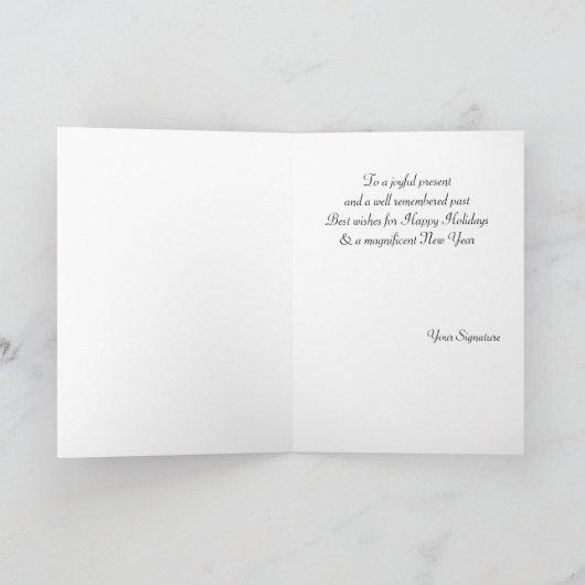 Lächelnder Kaiser Pinguin Weihnachten Cartoon Urla (Innenseite)