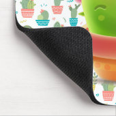 Lächelnder Kaktus Mousepad (Ecke)