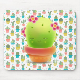 Lächelnder Kaktus Mousepad
