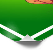 Lächelnder Katzenhut Clipart Poster (Ecke)