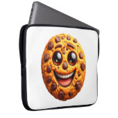 Lächelnder Keks. Laptopschutzhülle (Vorne Rechts)