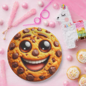 Lächelnder Keks. Pappteller (Party)