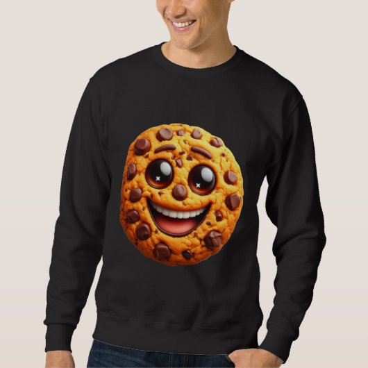 Lächelnder Keks. Sweatshirt (Vorderseite)