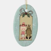 Lächelnder Keramik Ornament (Rechts)