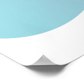 Lächelnder Koch mit Mustache und Serviertablett Poster (Ecke)