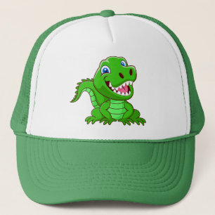 Lächelnder Krokodile-Cartoon-64836 Truckerkappe