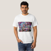 Lächelnder Kunstkrieger T-Shirt (Vorne ganz)