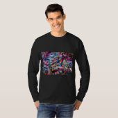 Lächelnder Kunstkrieger T-Shirt (Vorne ganz)