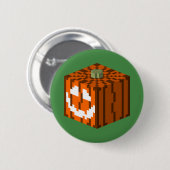 Lächelnder Kürbis Button (Vorne & Hinten)