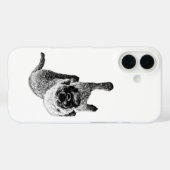 Lächelnder Lagotto-Fall – Lockiger Hundeschritt Case-Mate iPhone Hülle (Rückseite (Horizontal))
