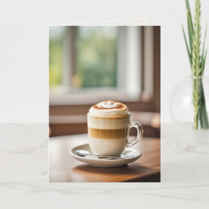 Lächelnder Latte zum Geburtstag Karte