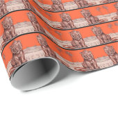 lächelnder Löwe Geschenkpapier (Rolleneckpunkt)