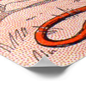 lächelnder Löwe Poster (Ecke)