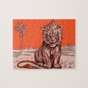 lächelnder Löwe Puzzle