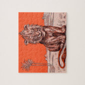 lächelnder Löwe Puzzle (Vertikal)